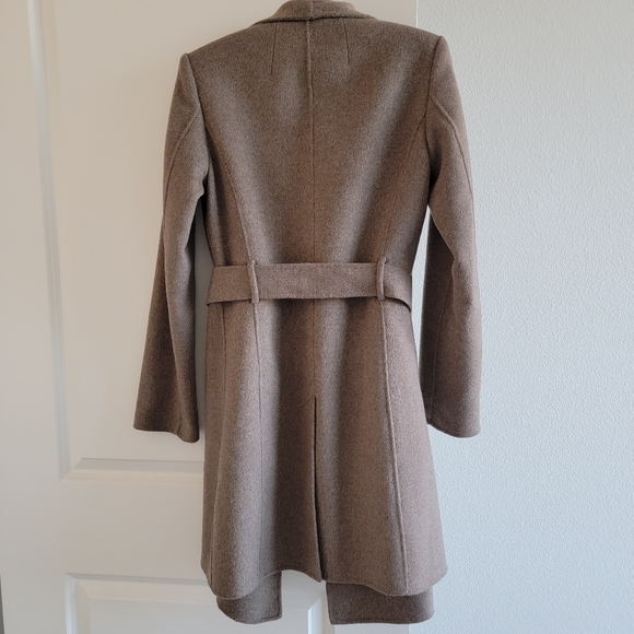 Banana Republic Double Faced Wrap Coat Taupe - Picture 14 of 14